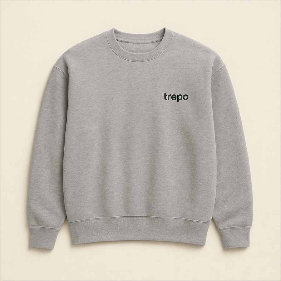 The Crewneck — Grey · Trepo